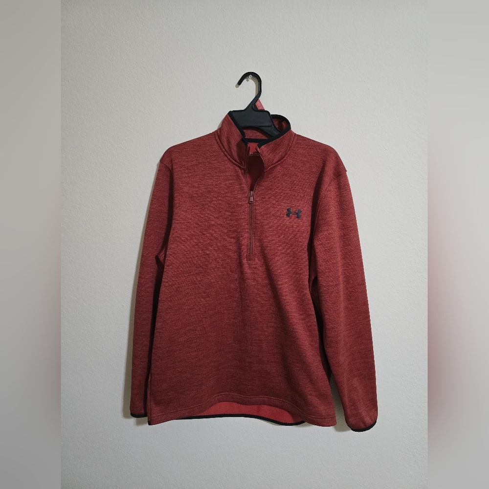 Under Armour Men's Zip Up Sweater in Deep Red Size M
